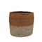 12" Terra Cotta Stripes Seagrass Basket by Ashland®